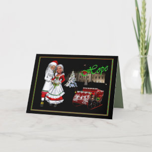 Barack & Michelle Obama Christmas Holiday Card