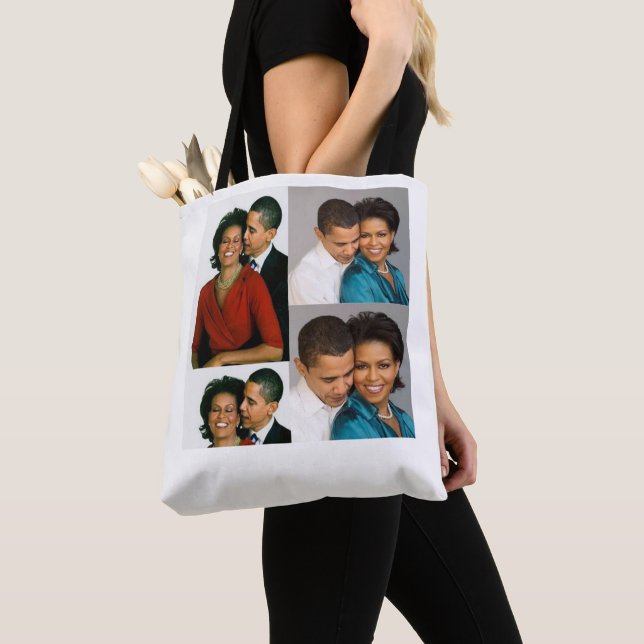 BARACK & MICHELLE OBAMA TOTE BAG (Close Up)