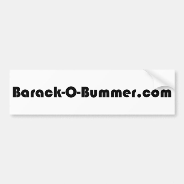 Barack-O-Bummer Bumper Sticker (Front)