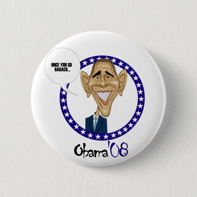 BARACK Obama'08 6 Cm Round Badge (Front)
