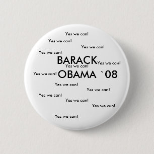 BARACK OBAMA `08 Button