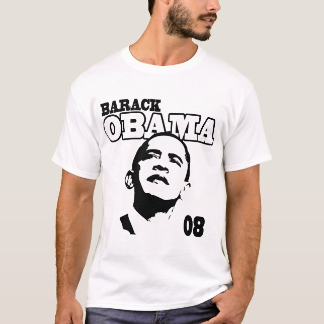 Barack Obama 08 (light apparel) T-Shirt (Front)