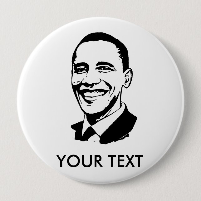 Barack Obama 10 Cm Round Badge (Front)