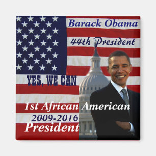 Barack Obama,1st African American President_Magnet Magnet