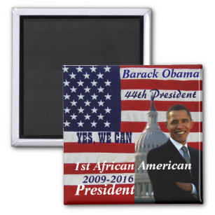 Barack Obama,1st African American President_Magnet Magnet