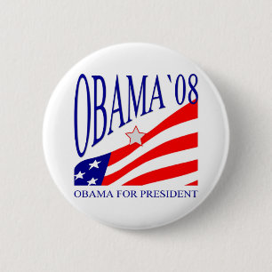 Barack Obama 2008 6 Cm Round Badge