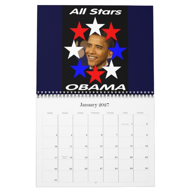 Barack Obama 2009 Commemorative Calendar (Jan 2027)