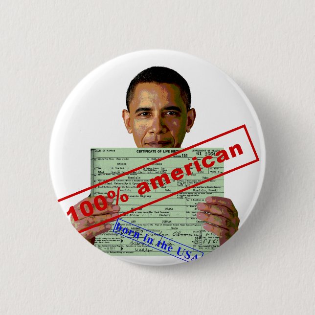 Barack Obama 2012 6 Cm Round Badge (Front)