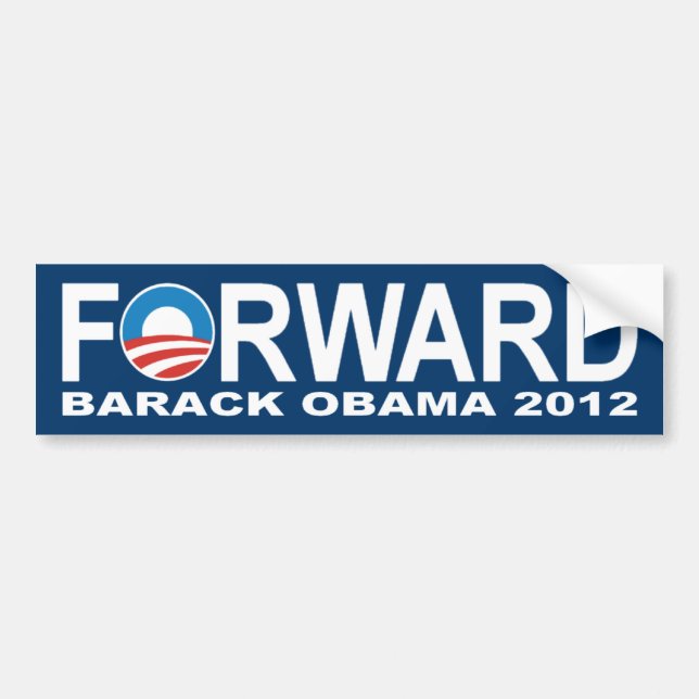 Barack Obama 2012 'Forward' Bumper Sticker (Front)