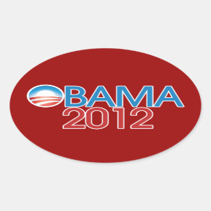 Barack Obama 2012 Oval Sticker