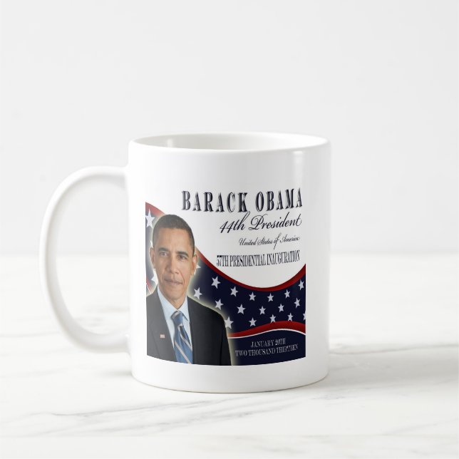 Barack Obama 2013 Inauguration Commemorative Mug (Left)