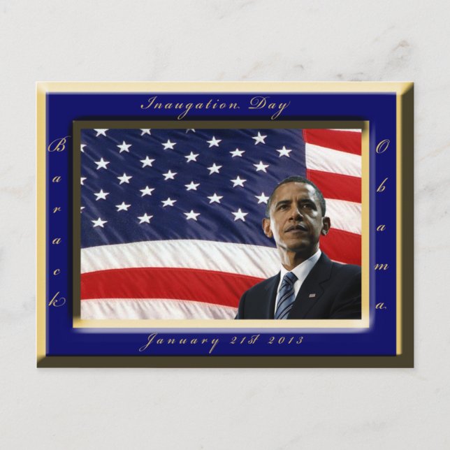 Barack Obama 2013 Presidential Inauguration Postcard (Front)
