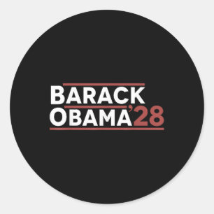 Barack Obama 2028  Classic Round Sticker