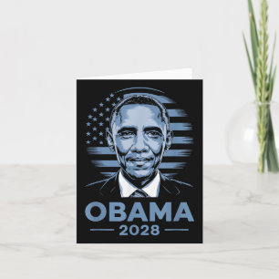 Barack Obama 2028 Obama 2028 4th Of July Retro Card