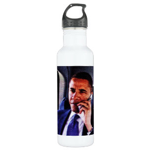 BARACK OBAMA, 44TH AMERICAN PRESIDENT jug 710 Ml Water Bottle
