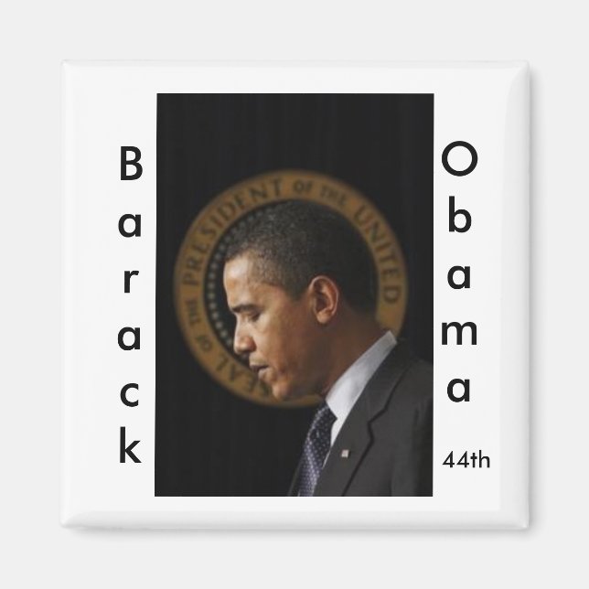Barack Obama 44th magnet (Front)