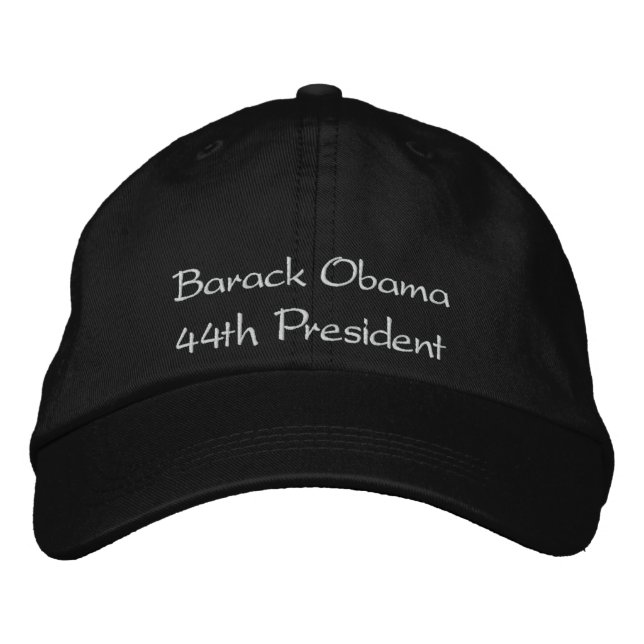Barack Obama, 44th President Embroidered Hat (Front)
