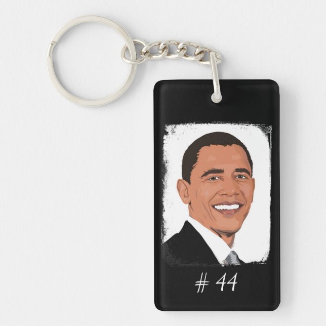 Barack Obama 44th President Key Chain (Front)