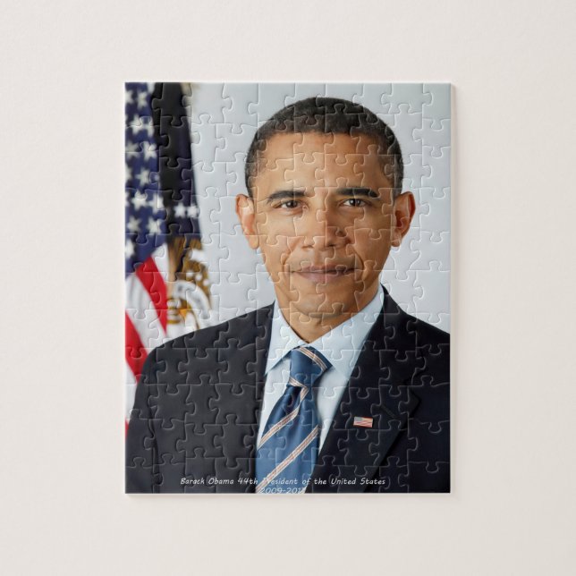 Barack Obama 44th President of the United States Jigsaw Puzzle (Vertical)