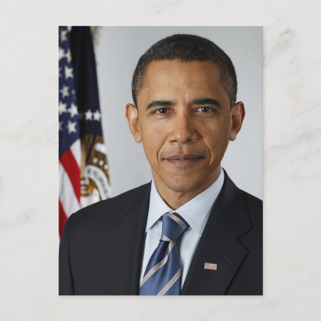 BARACK OBAMA  44th President of the United States Postcard (Front)