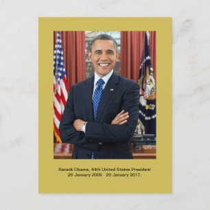 Barack Obama, 44th United States President Postcard