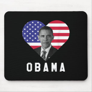 Barack Obama 44th Usa President I Love Obama  Mouse Mat