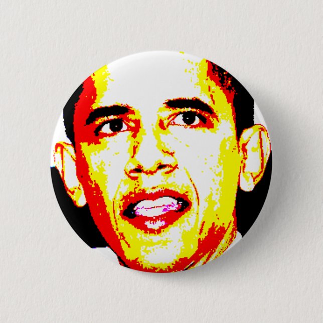 Barack Obama 6 Cm Round Badge (Front)