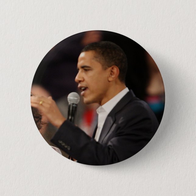 Barack Obama 6 Cm Round Badge (Front)