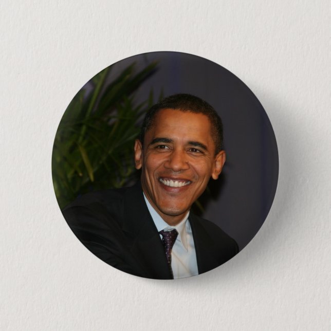 Barack Obama 6 Cm Round Badge (Front)