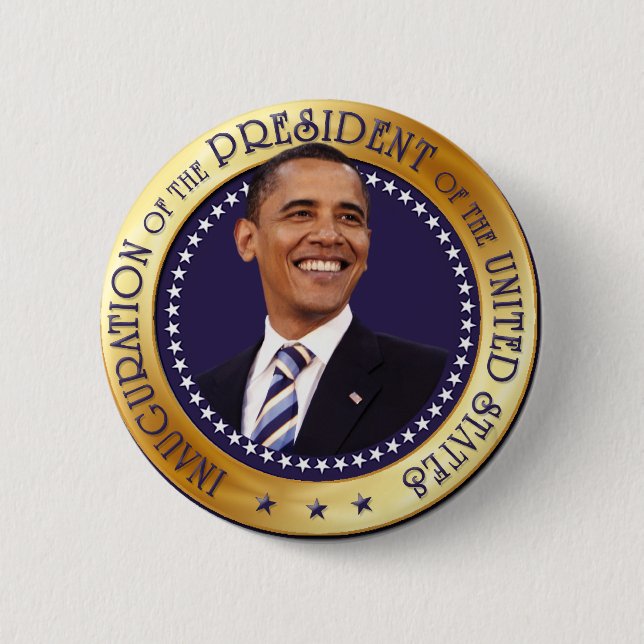 Barack Obama 6 Cm Round Badge (Front)