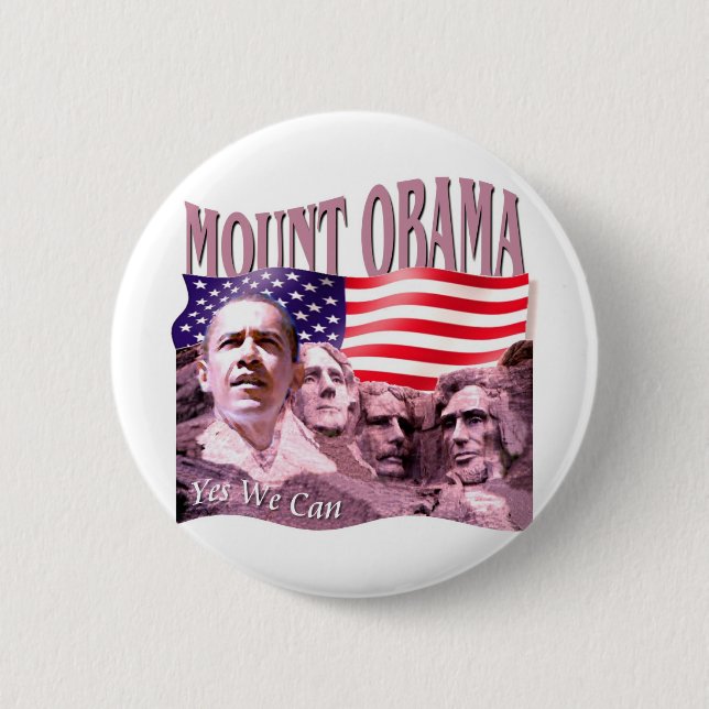 Barack Obama 6 Cm Round Badge (Front)