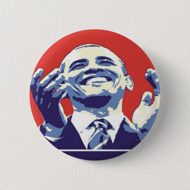 Barack Obama 6 Cm Round Badge (Front)