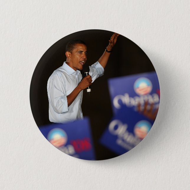 Barack Obama 6 Cm Round Badge (Front)
