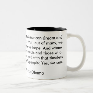 Barack Obama - Acceptance Speech Two-Tone Coffee Mug