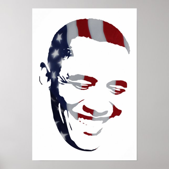 Barack Obama - American Flag - Poster (Front)