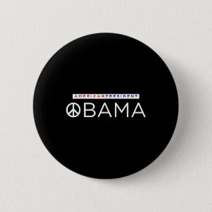 Barack Obama American President Peace Sign 6 Cm Round Badge
