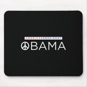 Barack Obama American President Peace Sign Mouse Mat