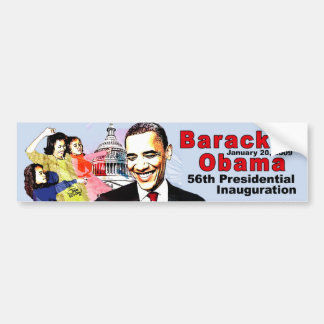 BARACK OBAMA  AND FAMILY BUMPER STICKER