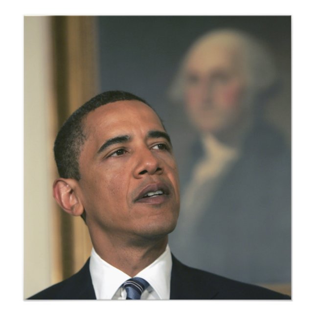 Barack Obama announce his intent to nominate Photo Print (Front)