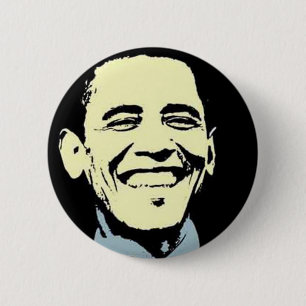 Barack Obama Art 6 Cm Round Badge