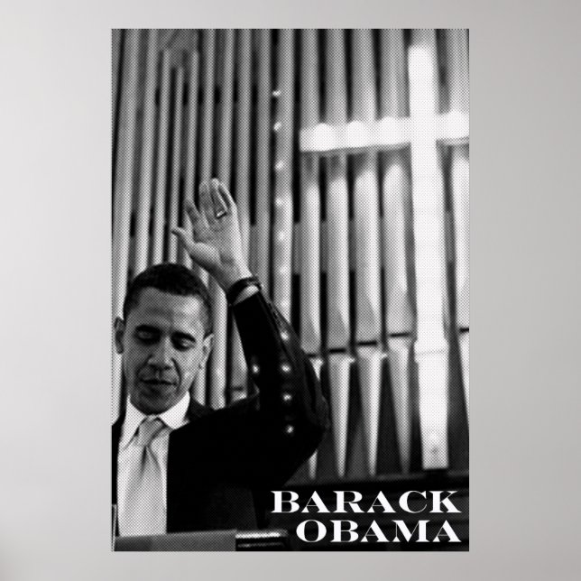Barack Obama B&W Poster (Front)