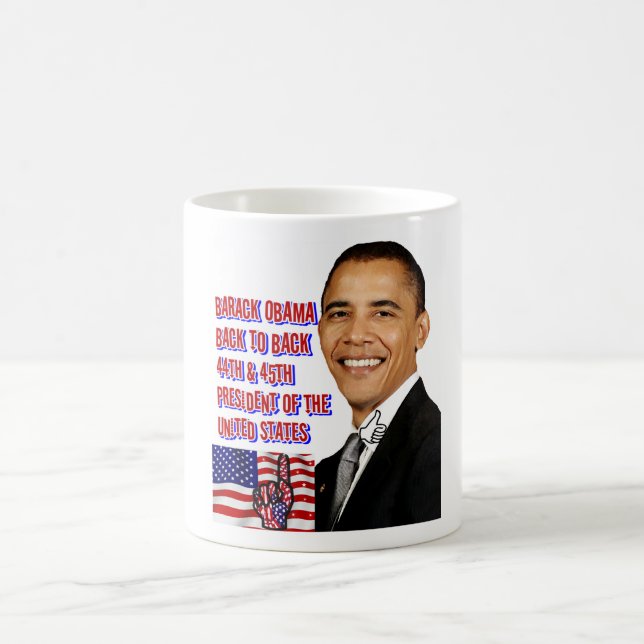 Barack Obama,Back To Back_ Coffee Mug (Center)