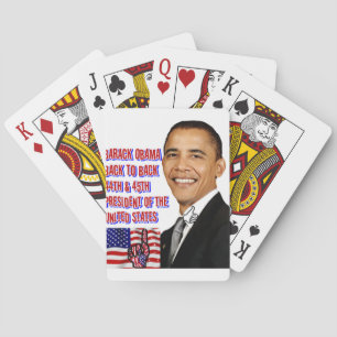 Barack Obama,Back To Back_ Playing Cards