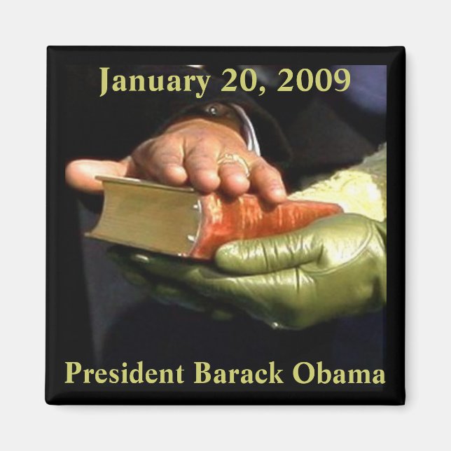 Barack Obama Bible souvenir Magnet (Front)