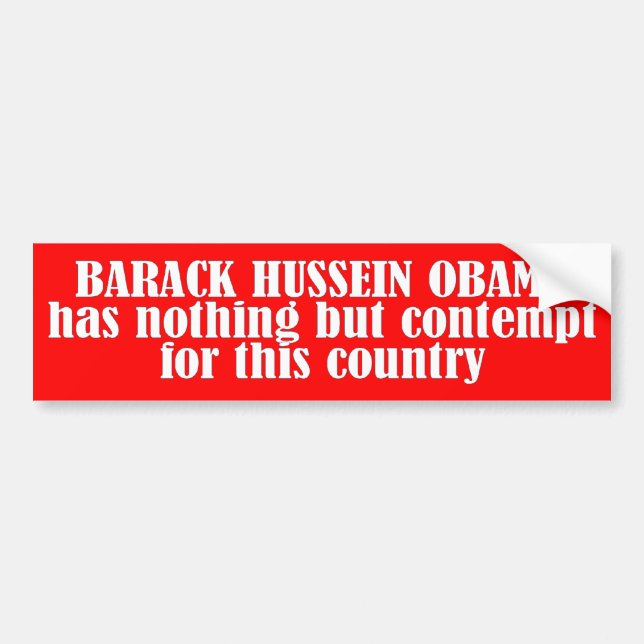 Barack Obama Bumper Sticker (Front)
