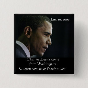 Barack Obama Change Button