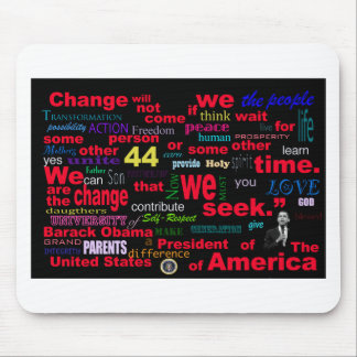Barack Obama Change quote Mouse Mat
