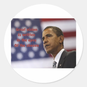 Barack Obama Chosen Classic Round Sticker