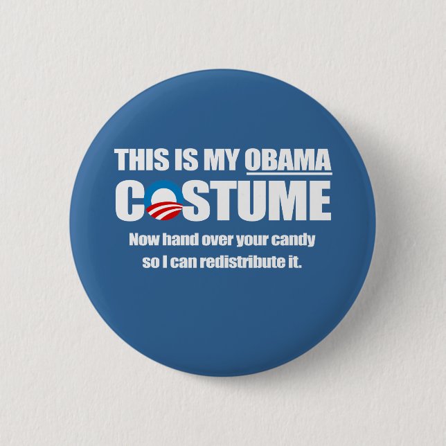 Barack Obama Costume 6 Cm Round Badge (Front)