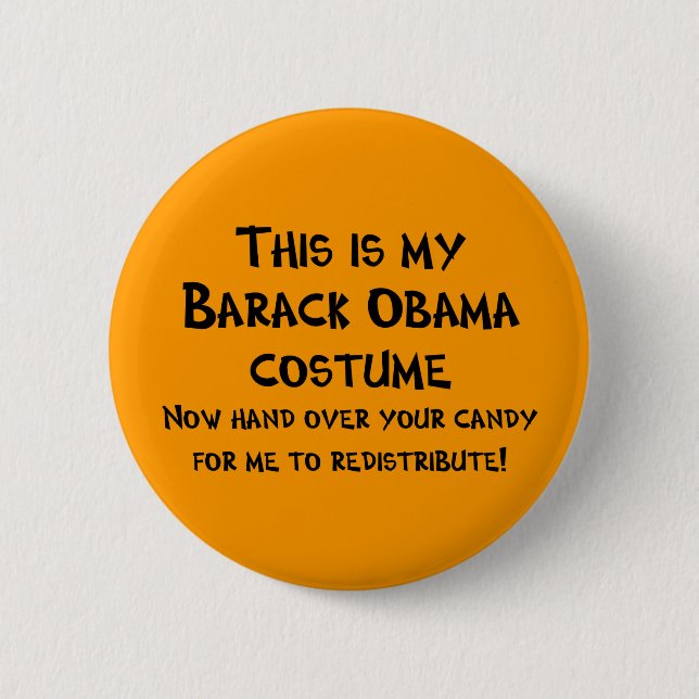 Barack Obama Costume 6 Cm Round Badge (Front)